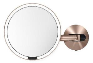 Simplehuman Kozmetické zrkadlá - Kozmetické nástenné zrkadielko so senzorom, rose gold ST3021