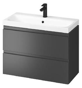 Cersanit Moduo - Skrinka s umývadlom, 57x80x38 cm, 2 zásuvky, antracit S801-468-DSM