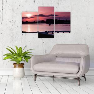 Západ slnka na vode, obraz (Obraz 90x60cm)