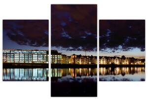Nočné mesto, obraz (Obraz 90x60cm)