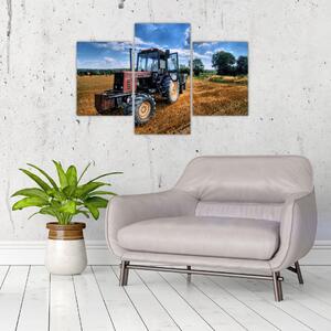 Obraz traktora v poli (Obraz 90x60cm)