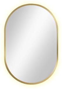 Baltica Design Tiny Border Pastille zrkadlo 40x90 cm oválne s osvetlením zlatá 5904107904818