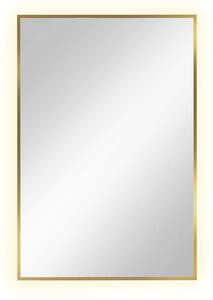 Baltica Design Tiny Border Straight zrkadlo 60x90 cm odĺžnikový s osvetlením zlatá 5904107904696