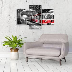 Vlaková stanica - moderný obraz (Obraz 90x60cm)