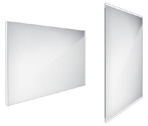 Nimco Zrkadlá - Zrkadlo s LED podsvietením, 1000x700 mm, hliník ZP 9004