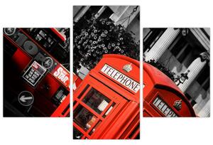 Londýnska telefónna búdka - moderné obrazy (Obraz 90x60cm)