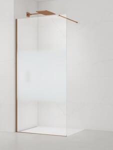 Sprchová zástena SAT Walk-in 90 cm brúsený rose gold SATBWI90MPPRRG