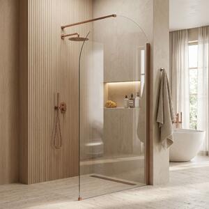 Rea Heaven, sprchová zástena Walk-in 100 cm, medená matná, REA-K6687