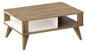 Dizajnový konferenčný stolík Radhika 90 cm vzor dub