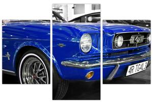 Modré auto - obraz (Obraz 90x60cm)