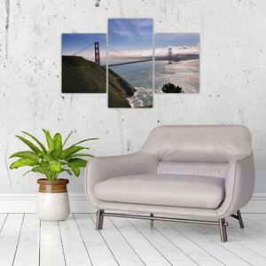 Golden Gate Bridge - moderné obrazy (Obraz 90x60cm)