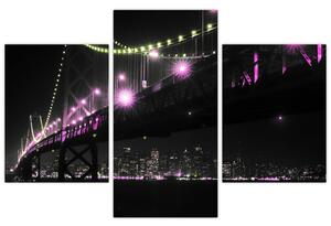 Nočný most - obraz (Obraz 90x60cm)