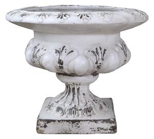 Krémový antik veľký kvetináč/ váza s patinou - Ø 56*48cm - Chic Antique
