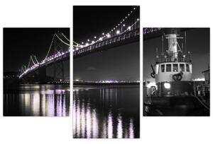Nočný most - obraz (Obraz 90x60cm)