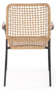 Jedálenská stolička SCK-457 prírodná/čierna