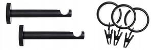 Dekorstudio Garniža jednoradová PARIS medená MIX čierna-matná 19mm Dĺžka: 120cm, Typ príslušenstva: Bez príslušenstva