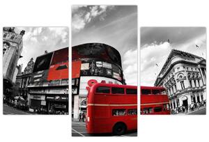 Červený autobus v Londýne - obraz (Obraz 90x60cm)