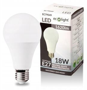 LED žiarovka E27 18W = 130W SMD 180W 4000K Neutrálna Premium Neblikajúca Silná
