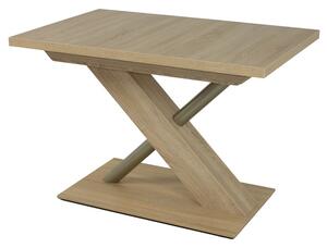 Jedálenský stôl UTENDI 1 dub sonoma, šírka 120 cm, rozkladací