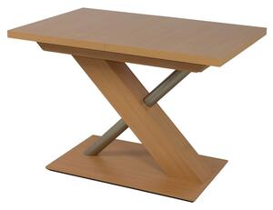 Jedálenský stôl UTENDI 1 buk, šírka 130 cm, rozkladací