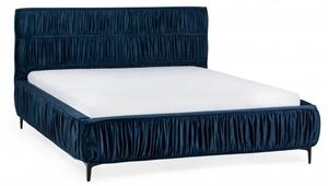 Hector Čalúnená posteľ Pallani 160 x 200 tmavo modrá