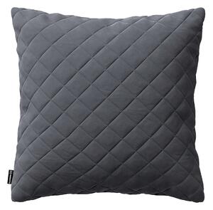 Obliečka Kinga pikovaná 43 x 43 cm farba produktu sivá látka lesklá, zamatová