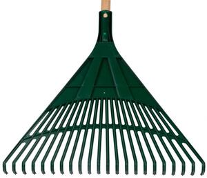 Hrable R122.WH, 22 zubov, 49 cm, vejárové, plastové, s násadou 130 cm
