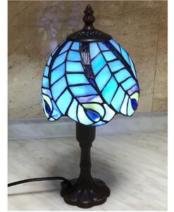Vitrážová lampa tiffany PÁV 29*Ø15