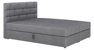 Kontinentálna posteľ 140x200 cm Waller Comfort (tmavosivá) (s roštom a matracom). Vlastná spoľahlivá doprava až k Vám domov. 1056365