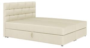 Kontinentálna posteľ 140x200 cm Waller (béžová) (s roštom a matracom). Vlastná spoľahlivá doprava až k Vám domov. 1007717