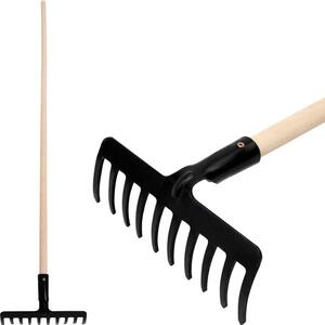Hrable Strend Pro Premium R-606, 10 zubé, kované, s násadou