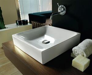 Kerasan CENTO keramické umývadlo na dosku, 45x45cm, biela