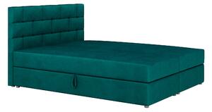 Kontinentálna posteľ 180x200 cm Waller Comfort (tmavozelená) (s roštom a matracom). Vlastná spoľahlivá doprava až k Vám domov. 1056390