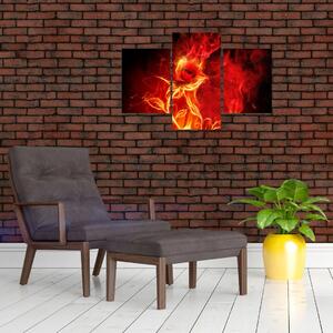 Oheň - abstraktný obraz (Obraz 90x60cm)