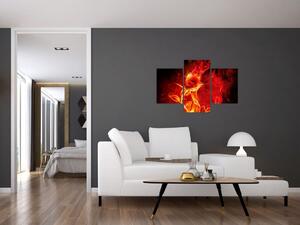 Oheň - abstraktný obraz (Obraz 90x60cm)