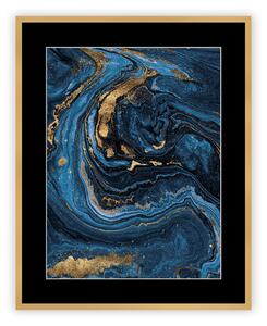 Obraz Pouring blue I 40 x 50cm