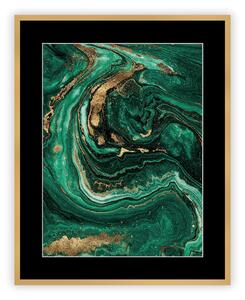 Obraz Abstract Green&Gold I 40 x 50cm