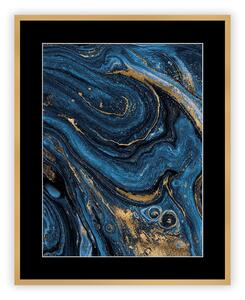 Obraz Abstract Blue&Gold II 40 x 50cm