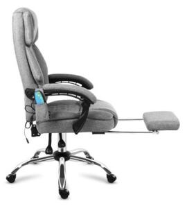 Masážne kancelárske kreslo Boss 6.0 sivé