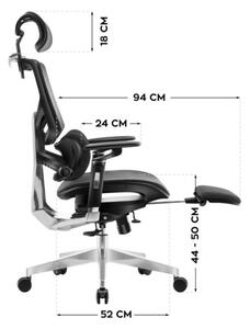 Kancelárska stolička Expert 9.6 Black