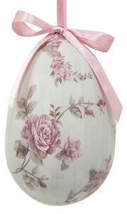 9ks dekorácia závesné vajíčko s kvetmi Spring Egg - Ø 5*7cm - Clayre & Eef