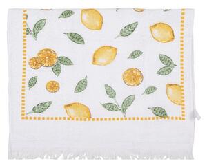 Guest Towel 40x66 Cm White Cotton Lemons - Collections - Clayre & Eef