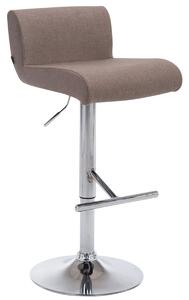 Barová stolička Cali látka - Sivo-hnedá (Taupe)
