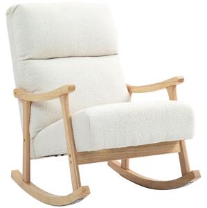 HOMCOM hojdacie kreslo, ergonomické hojdacie kreslo, kreslo s podrúčkami, kreslo na dojčenie