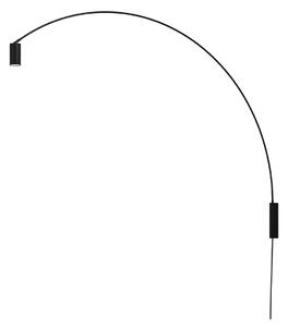 Nástenné Svietidlo Nemo Lighting, stmievateľné, Čierna, Obývacia izba, Hliník