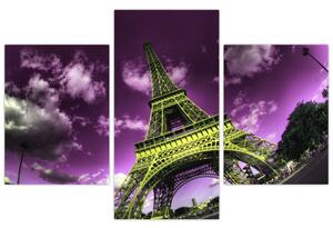Abstraktný obraz Eiffelovej veže (Obraz 90x60cm)