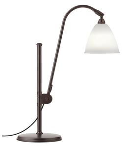 Stolová lampa Bestlite BL1, porcelán/čierna, Ø 16 cm
