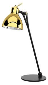Luxy Glam T0 stolová lampa, čierna/zlatá, 52 cm