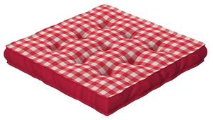Sedák Kamil s úchytom farba produktu červená látka vzorované
