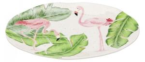 KARE DESIGN Sada 2 ks – Tanier Flamingo Holidays 40 cm – ovál 4 × 40 × 28,5 cm